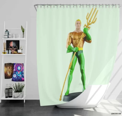 Aquaman DC Sea King Comic Shower Curtain