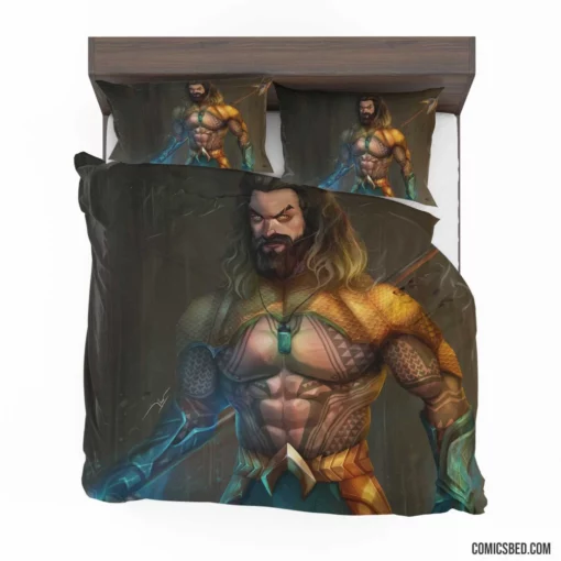 Aquaman DC Underwater Champion Comic Bedding Set 1