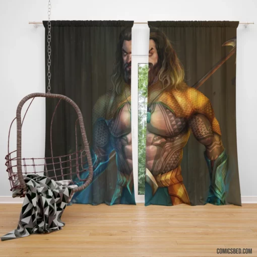 Aquaman DC Underwater Champion Comic Curtain