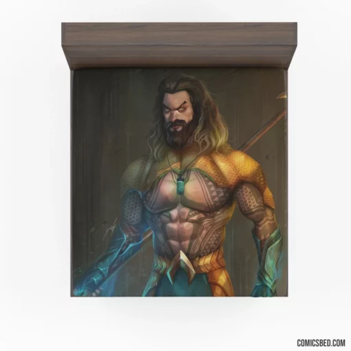 Aquaman DC Underwater Champion Comic Fitted Sheet 1