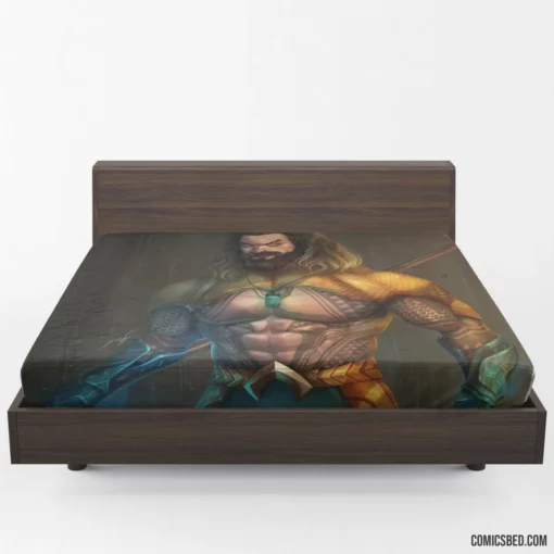 Aquaman DC Underwater Champion Comic Fitted Sheet