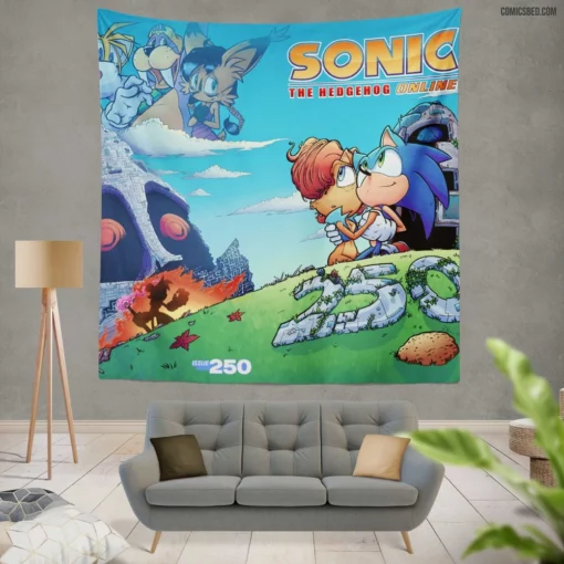 Archie Sonic Online Sonic Adventures Comic Wall Tapestry