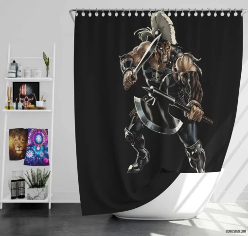 Ares God of War Comic Shower Curtain