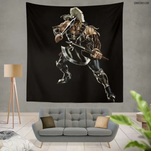 Ares God of War Comic Wall Tapestry