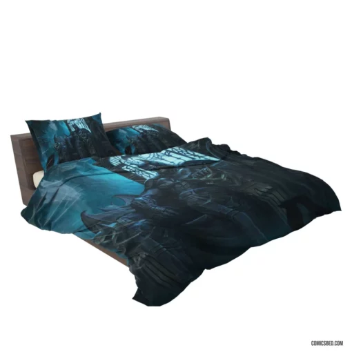 Arkham Knight Batman on Throne DC Dark Knight Comic Bedding Set 2