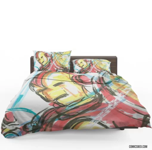 Armored Chronicles Marvel Iron Man Comic Bedding Set