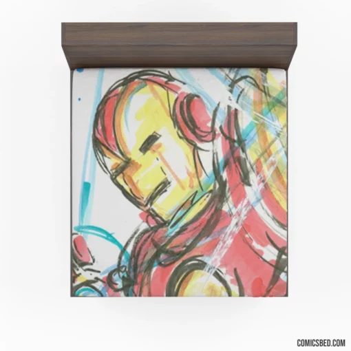 Armored Chronicles Marvel Iron Man Comic Fitted Sheet 1