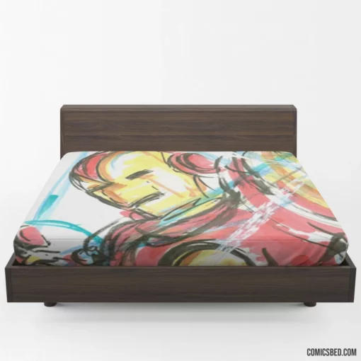 Armored Chronicles Marvel Iron Man Comic Fitted Sheet