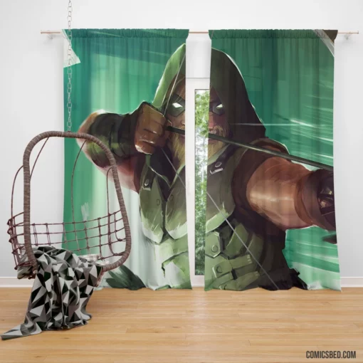 Arrow DC Vigilante Archer Comic Curtain