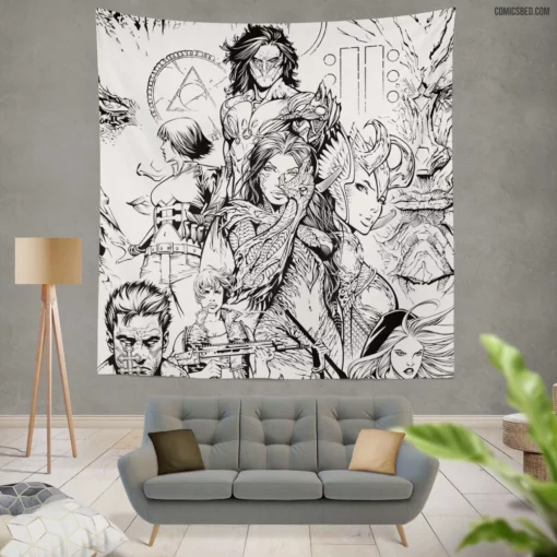 Artifacts Mystical Quest Comic Wall Tapestry