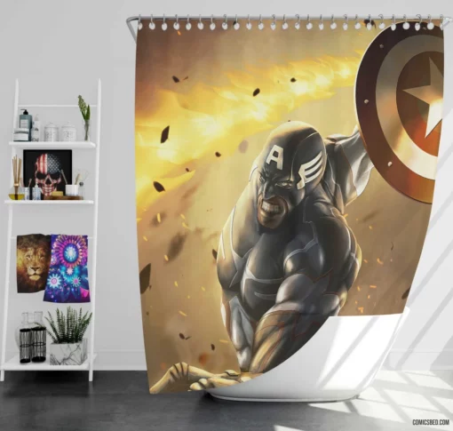 Avenger Legacy Marvel Chronicles Comic Shower Curtain