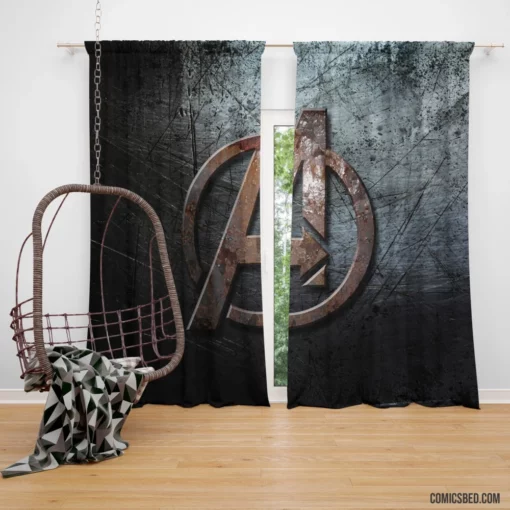 Avengers Assemble Earth Greatest Heroes Comic Curtain