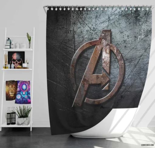 Avengers Assemble Earth Greatest Heroes Comic Shower Curtain