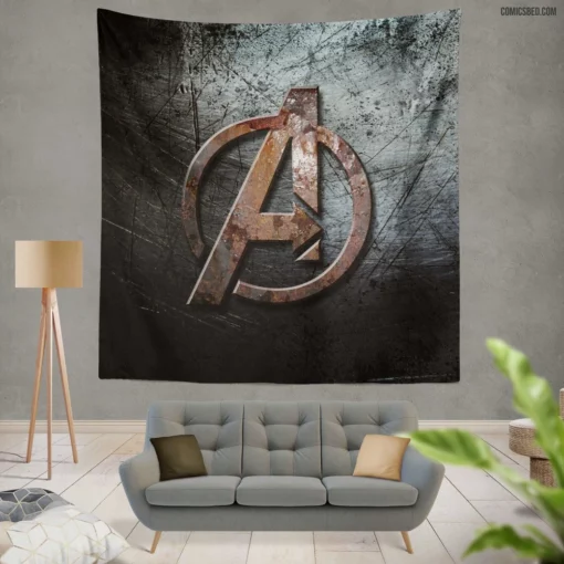 Avengers Assemble Earth Greatest Heroes Comic Wall Tapestry