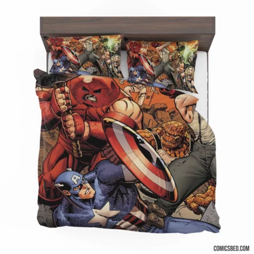 Avengers Assembled Battle Royale Comic Bedding Set 1