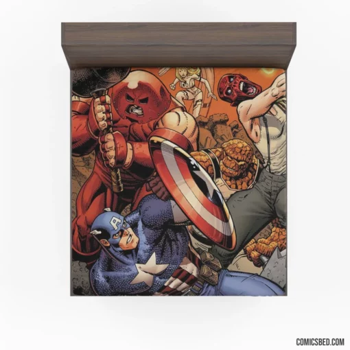 Avengers Assembled Battle Royale Comic Fitted Sheet 1