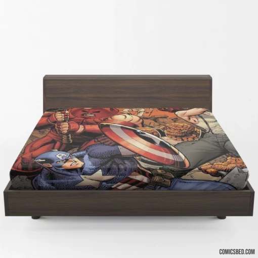 Avengers Assembled Battle Royale Comic Fitted Sheet