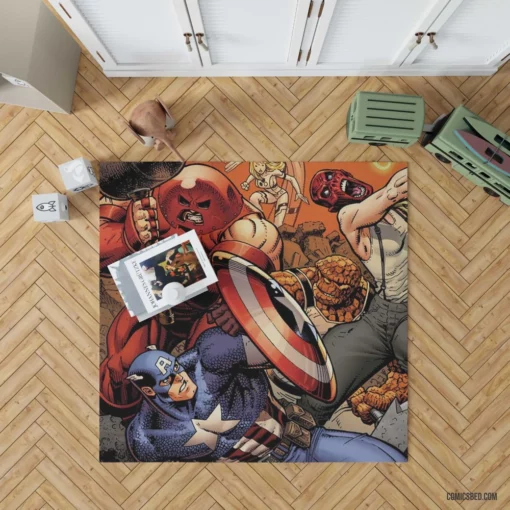 Avengers Assembled Battle Royale Comic Rug