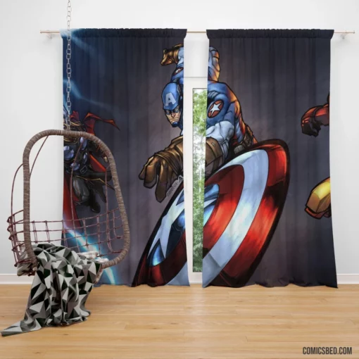 Avengers Earth Mightiest Heroes Comic Curtain