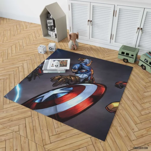 Avengers Earth Mightiest Heroes Comic Rug 1