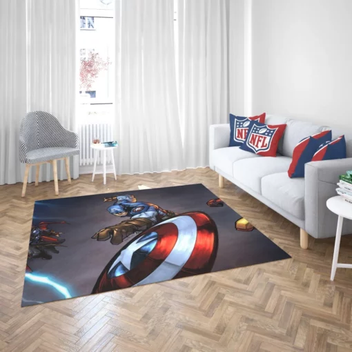 Avengers Earth Mightiest Heroes Comic Rug 2