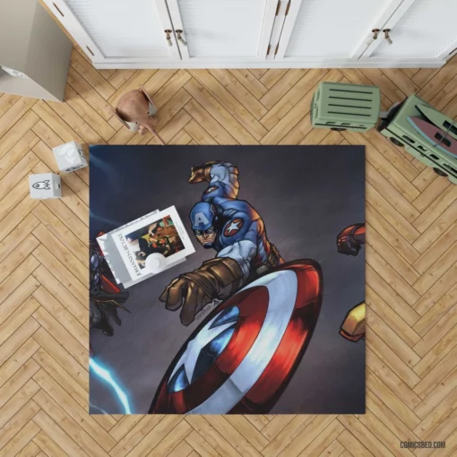 Avengers Earth Mightiest Heroes Comic Rug