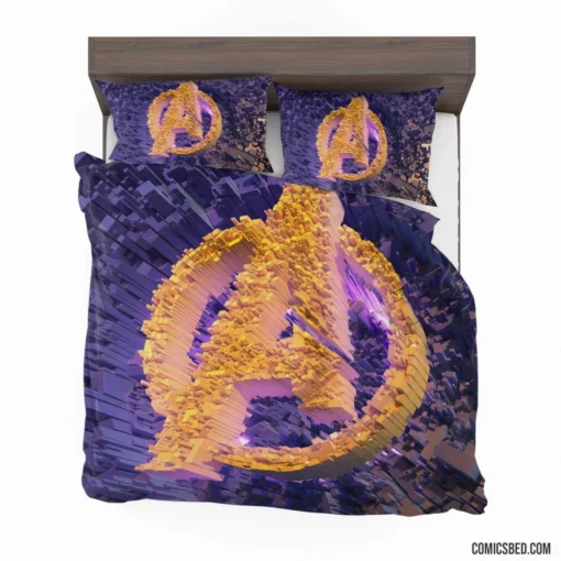 Avengers Logo Earth Mightiest Heroes Comic Bedding Set 1