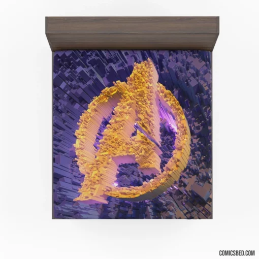 Avengers Logo Earth Mightiest Heroes Comic Fitted Sheet 1