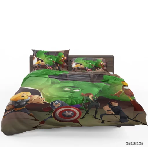 Avengers Marvel Dynamic Team Comic Bedding Set