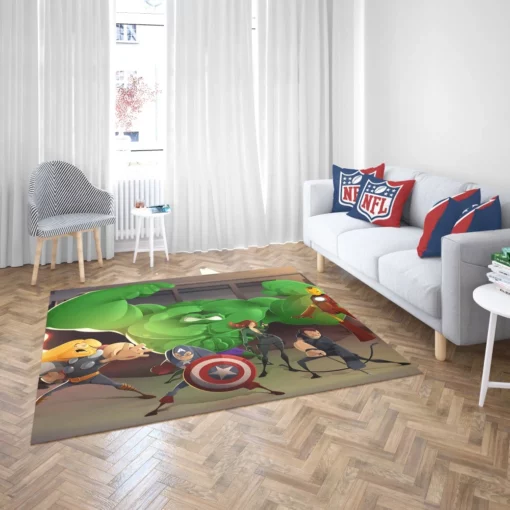 Avengers Marvel Dynamic Team Comic Rug 2