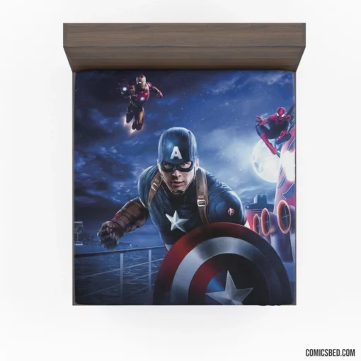 Avengers Marvel Superhero Team Comic Fitted Sheet 1