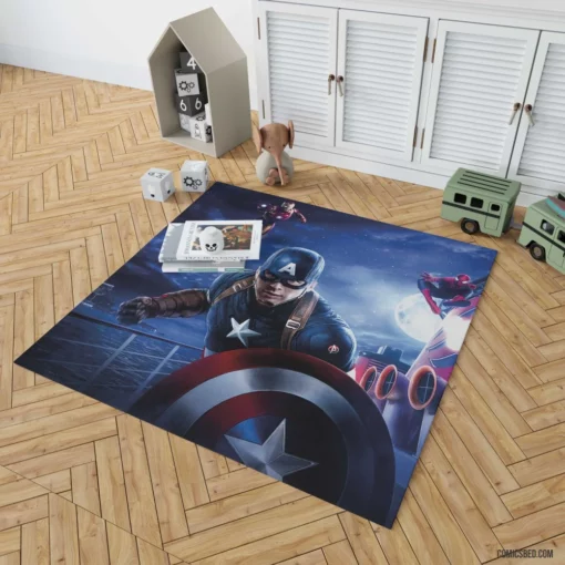 Avengers Marvel Superhero Team Comic Rug 1