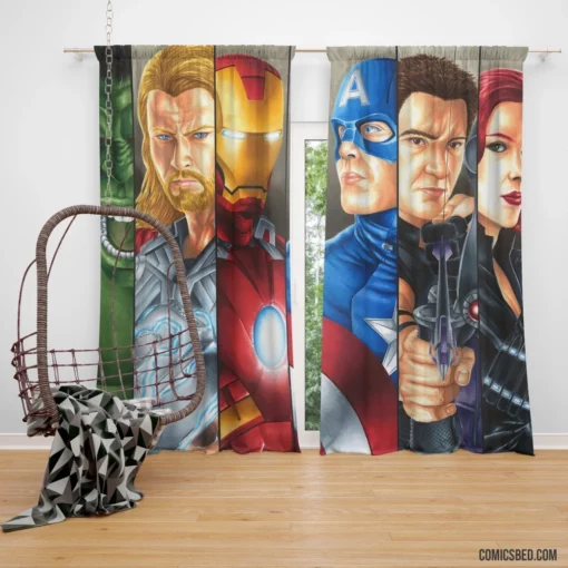 Avengers The Avengers Earth Mightiest Heroes Comic Curtain