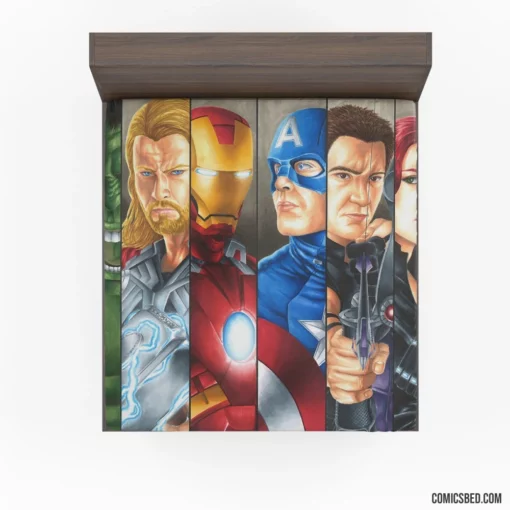 Avengers The Avengers Earth Mightiest Heroes Comic Fitted Sheet 1