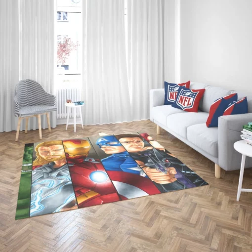 Avengers The Avengers Earth Mightiest Heroes Comic Rug 2