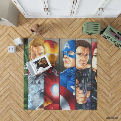 Avengers The Avengers Earth Mightiest Heroes Comic Rug