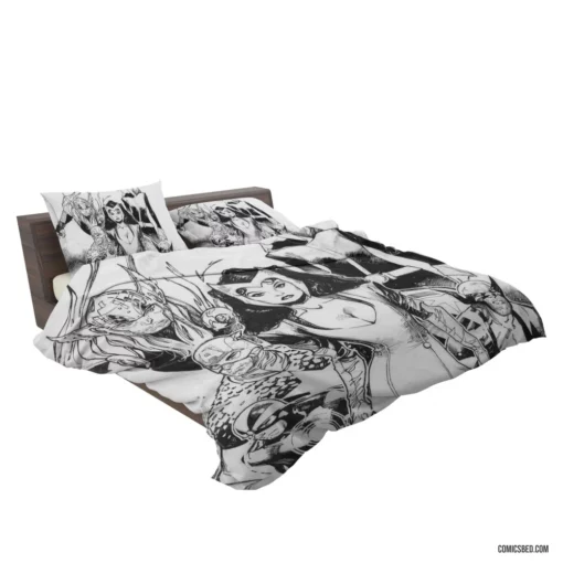 Avengers Thor Captain America Wolverine Scarlet Witch Comic Bedding Set 2