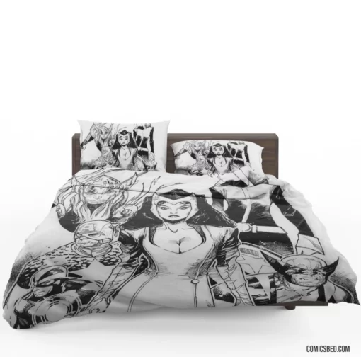 Avengers Thor Captain America Wolverine Scarlet Witch Comic Bedding Set