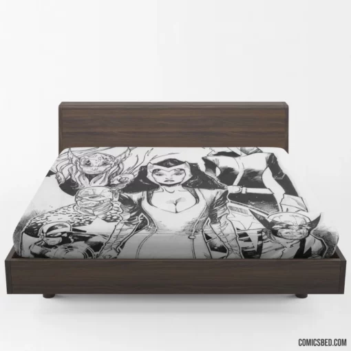 Avengers Thor Captain America Wolverine Scarlet Witch Comic Fitted Sheet