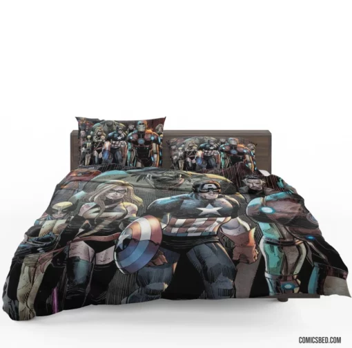 Avengers United Heroes Assemble Comic Bedding Set