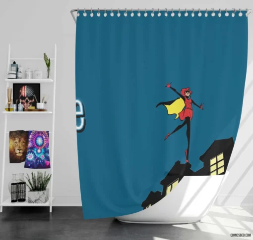 Bandette Master Thief Chronicles Comic Shower Curtain