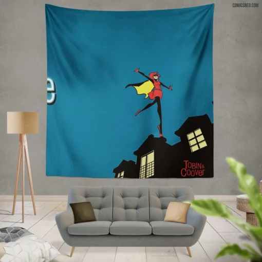 Bandette Master Thief Chronicles Comic Wall Tapestry