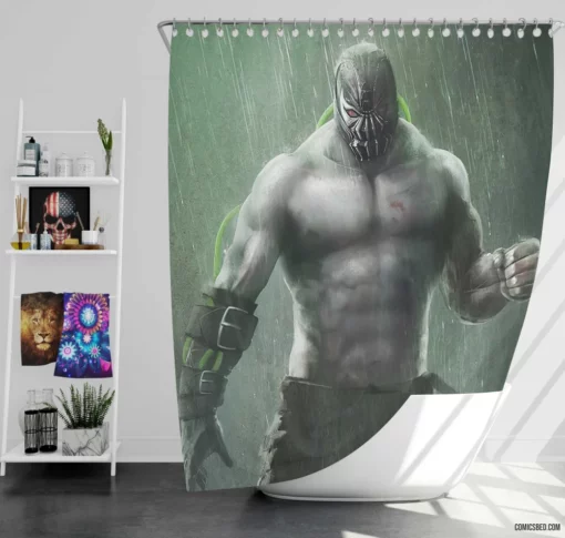 Bane Bane (DC Comics) Dark Villain Shower Curtain