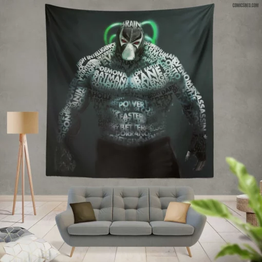 Bane DC Menacing Villain Comic Wall Tapestry