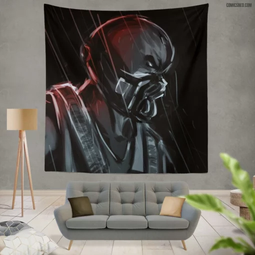 Bane DC Unyielding Adversary Comic Wall Tapestry