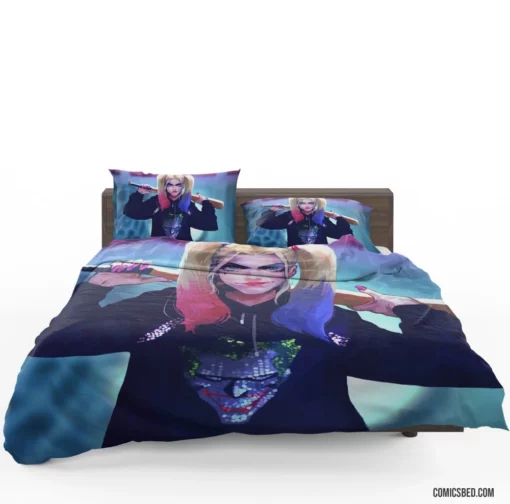 Baseball Bat Jester DC Harley Quinn Comic Bedding Set