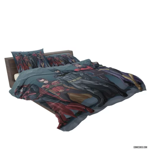 Bat Family Gotham Batgirl Nightwing Batwoman Comic Bedding Set 2