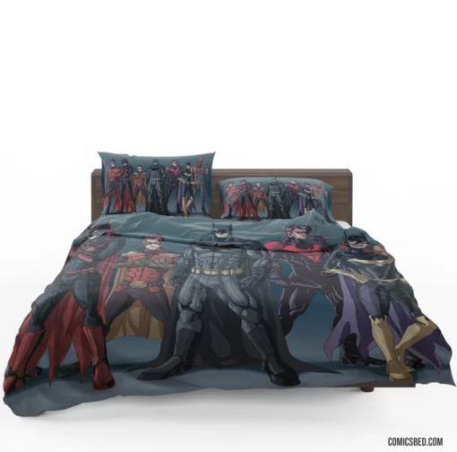 Bat Family Gotham Batgirl Nightwing Batwoman Comic Bedding Set