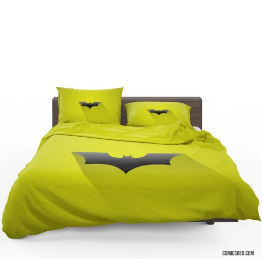 BatT Logo DC Caped Crusader Comic Bedding Set