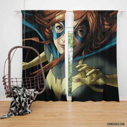 Batgirl Aqua Eyes DC Heroine Comic Curtain